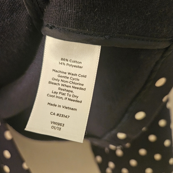 Talbots 2 button down polka dot blazer suitcoat size S small - Picture 9 of 11